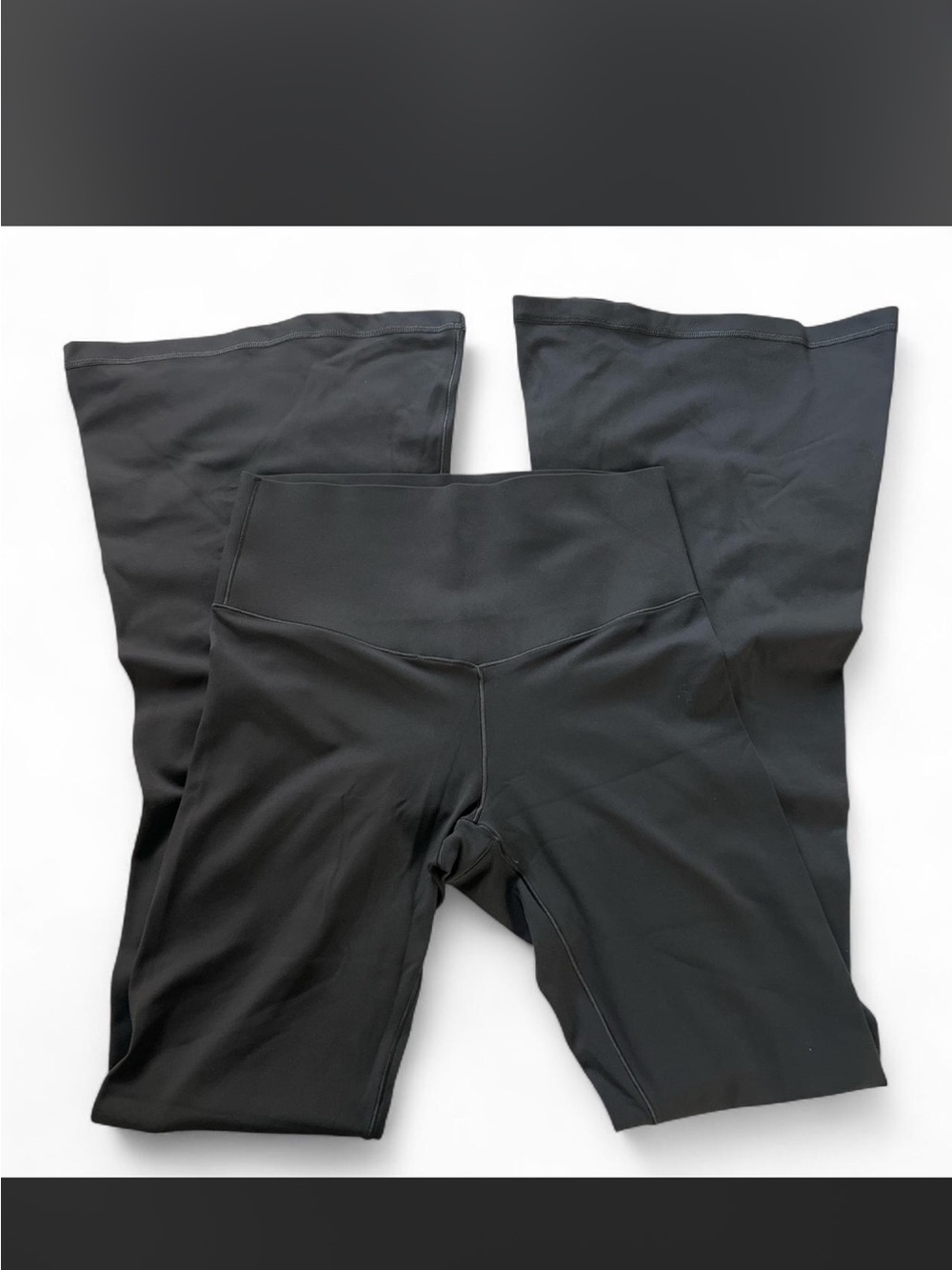 Aerie Charcoal Grey extra hold flare leggings